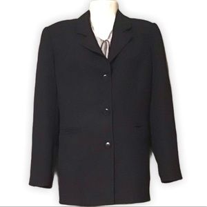 Petite Sophisticatie Navy Blue Women’s Suit Jacket Size 2 3 Button